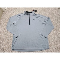Under Armour Mens HeatGear 2.0 1/2 Zip Pullover Grey 1328495-035 3XL NWT