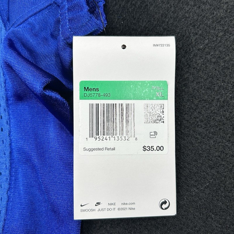 Nike Football Practice Jersey Blank Blue XL Dri-Fit New NWT Customizable Name gallery