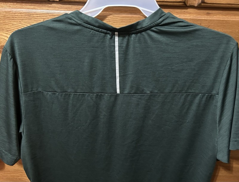 Reebok Mens Performance T Shirt Size M Green Space Dye Short Sleeve Gym Top Read gallery