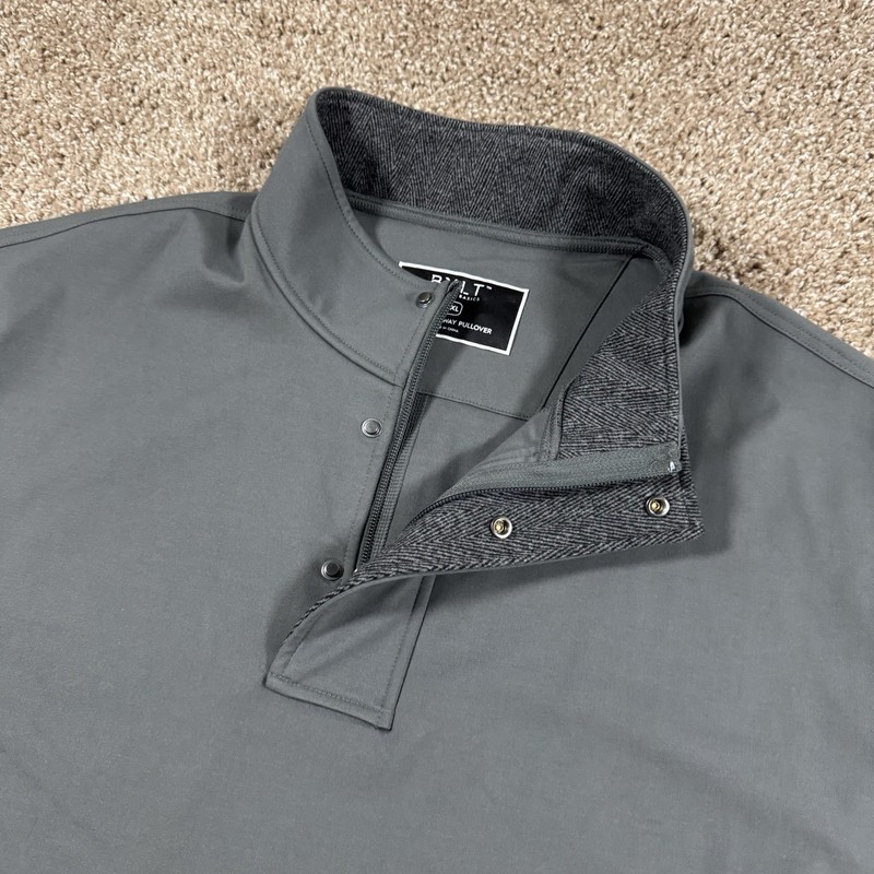 BYLT Elite Fairway Pullover Performance Jacket Men’s Size 2XL Gray Golf Stretch gallery