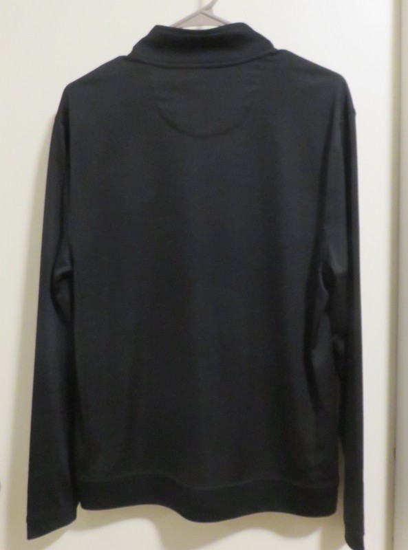 Men's Greg Norman tasso Elba golf 3/4 zip long sleeve polo shirt size Small EUC gallery