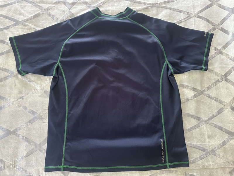2 Eastern Mountain Sports Shirts Mens L Blue 1/4 Zip Cycling T-Shirt Solid M Tan gallery