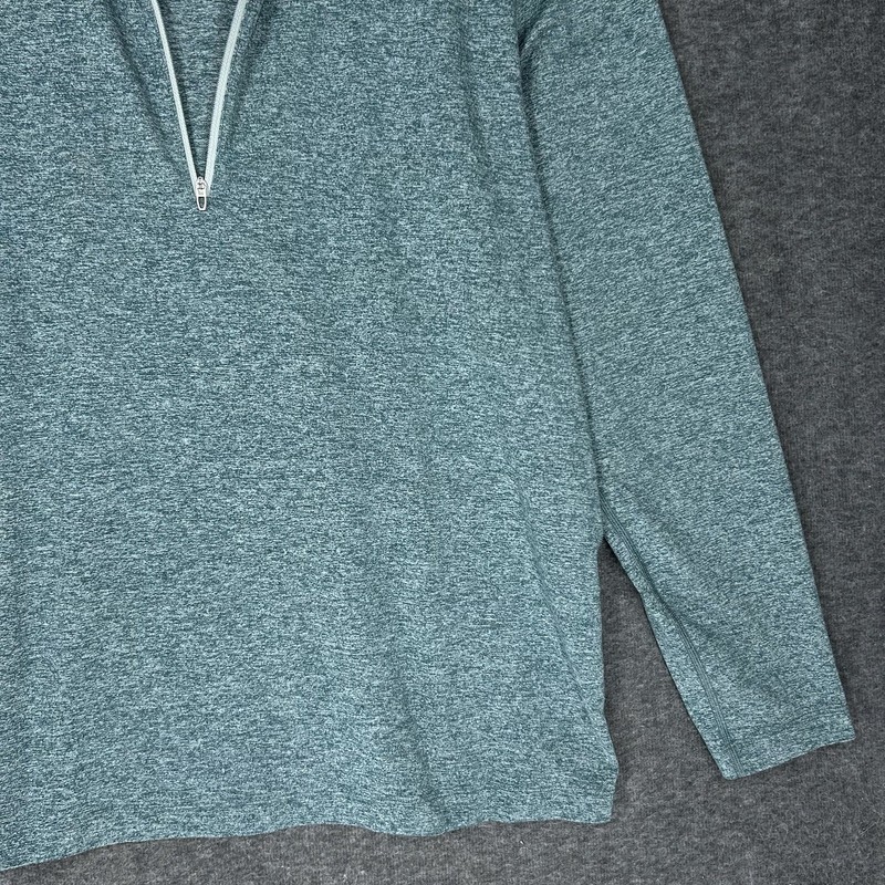 Lululemon Soft Jersey Half Zip Pullover Mens 2XL Heather Green Athleisure gallery