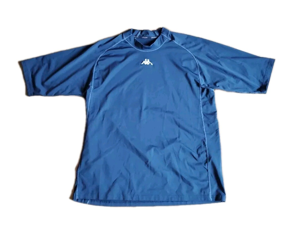 Kappa Shirt Mens Size M/L Blue Workout Performance Gym Stretch Training *READ* gallery