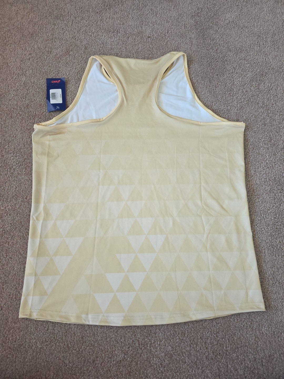 ASICS Mens Rockets Tank Top, Yellow, Large, Sub Run Singlet Color 106, NWT gallery
