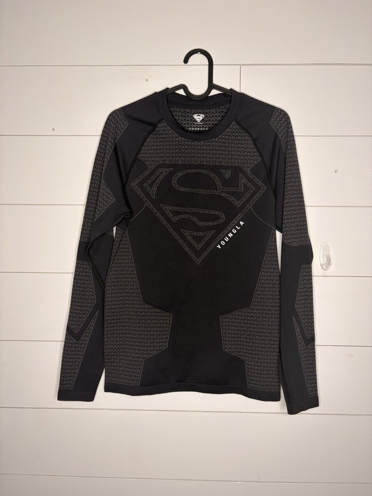 Young La Superman Compression T-Shirt Black, Large YoungLA RARE SOLD OUT NWOT!