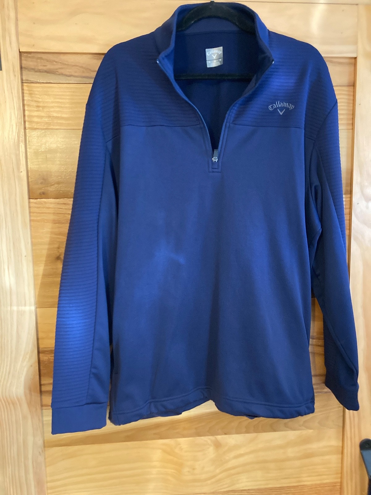 Callaway 1/4 Zip Golf Sweater Mens Xtra Large Navy Blue Dual Utility Pockets gallery