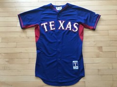 Majestic Texas Rangers Authentic Batting Practice Cool Base Jersey Sz 40 M Mens