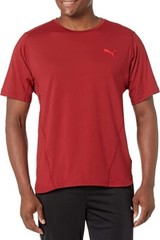 Puma L8441 Mens Red Train Cloudspun Layered Look Performance Tee Size S