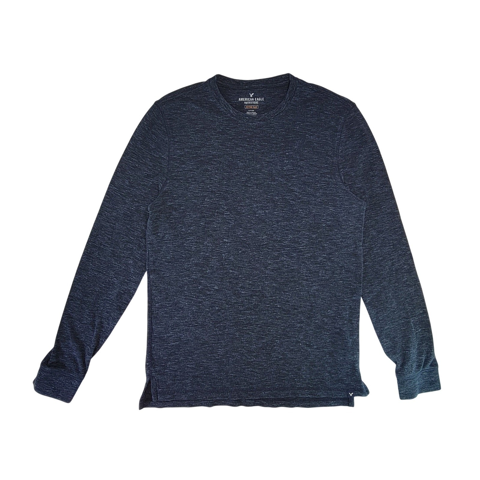 American Eagle Outfitters Active Flex Long Sleeve Shirt Mens S Navy Casual Top gallery