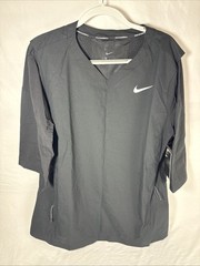 NIKE DRIFIT 3/4 SLEEVE BASEBALL BATTING CAGE JACKET 897383-010 $85 Size LARGE 2Z