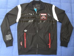 Adidas LIMITED ED PIGSKIN WINDBREAKER sweat shirt Jacket superstar Mens sz L NWT