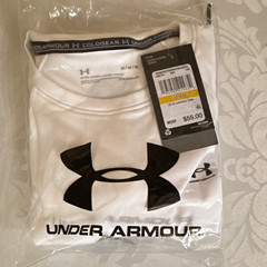 Under Armour ColdGear Men’s M White Compression Short Sleeve Crew Neck Tee