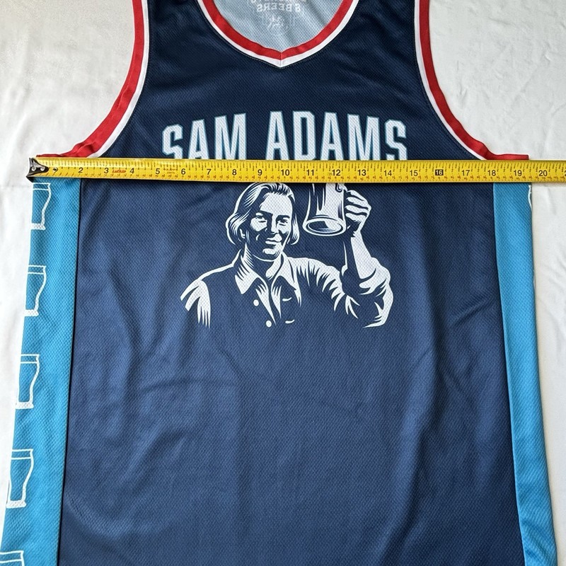 Sam Adams Jersey Mens Blue Logo #23 Basketball Size Large gallery