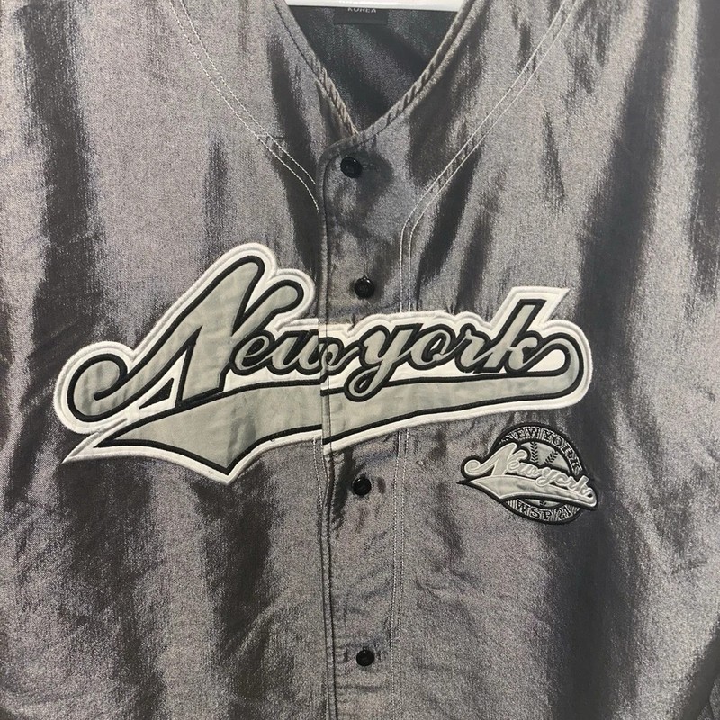 New York Baseball Jersey Men’s XXXl Y2K Hip Hop 3m Reflective Whistle Sport gallery