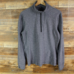Lululemon 1/2 Zip Pullover Mens Size S Gray Long Sleeve Gym Training Running