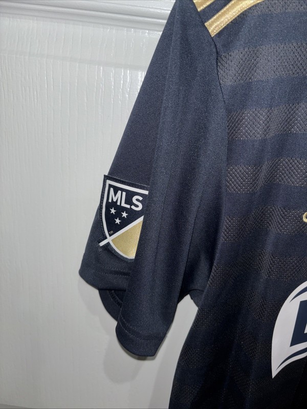 Adidas BIMBO Pregame Short Sleeve Soccer Jersey Navy Size Med gallery