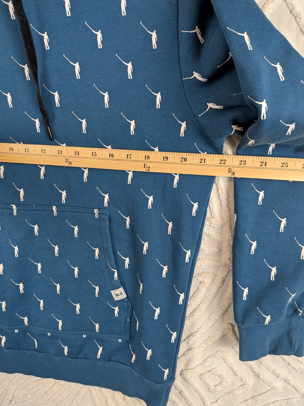 NLU No Laying Up Golf Hoodie Men's L Sweatshirt Golfer AOP Print Blue gallery