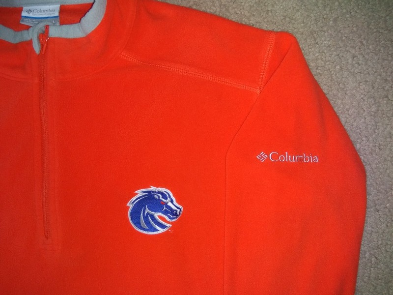 Boise State University Broncos Men's BSU Orange Columbia Jersey Hiking Fleece LG gallery
