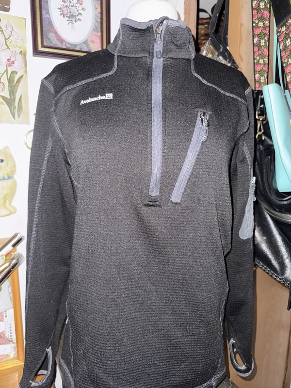 Avalanche Pullover Mens Small Quarter Zip Performance Fleece Thumbhole Pockets gallery