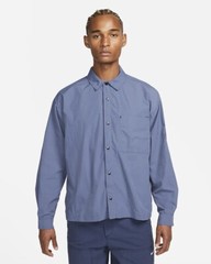 Nike Sportswear Tech Pack Woven Button Up Long Sleeve DC0205-491 Men Size Medium