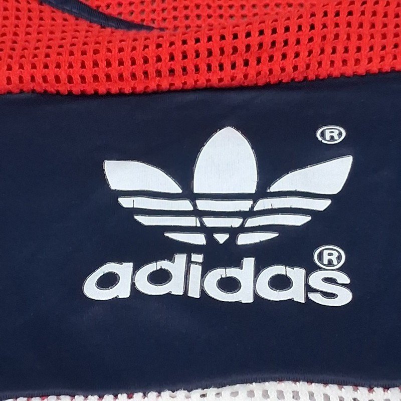 Vintage Adidas Tank Top Size Medium 38-40 Men Athletic Mesh Pullover Made In USA gallery