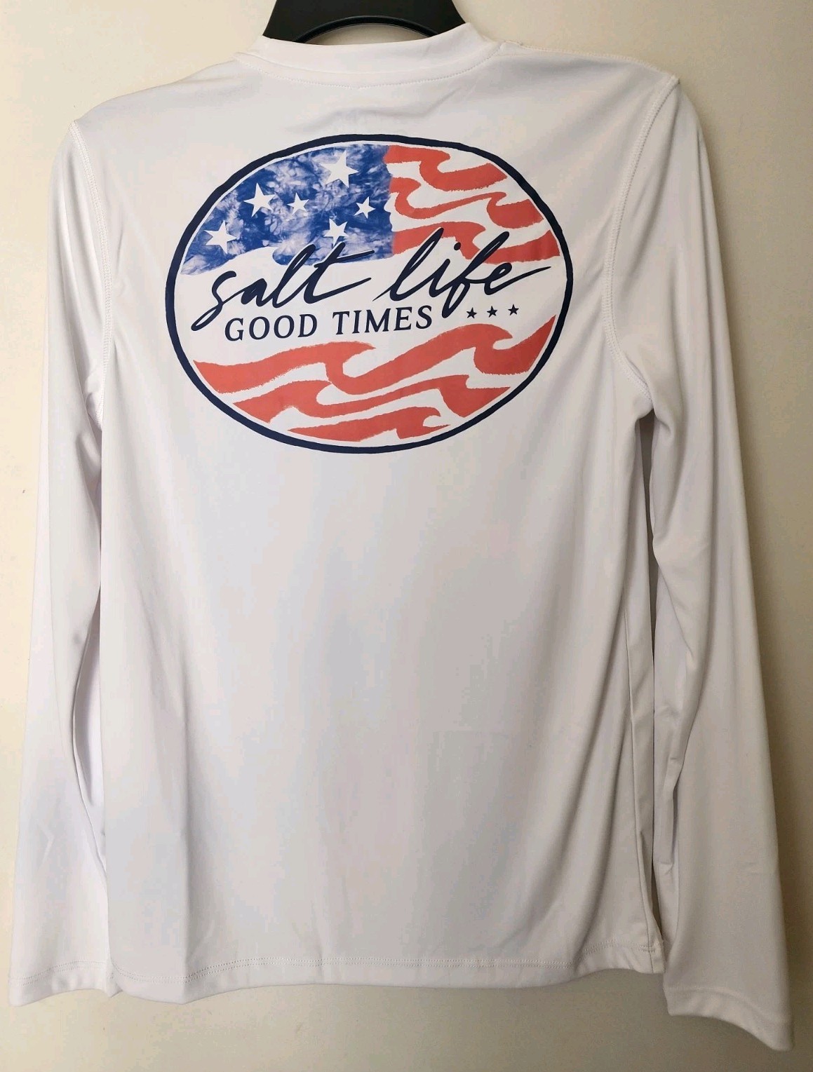 Salt Life SLX Performance Long Sleeve Fishing Shirt White S NWOT Beach Surf UV gallery