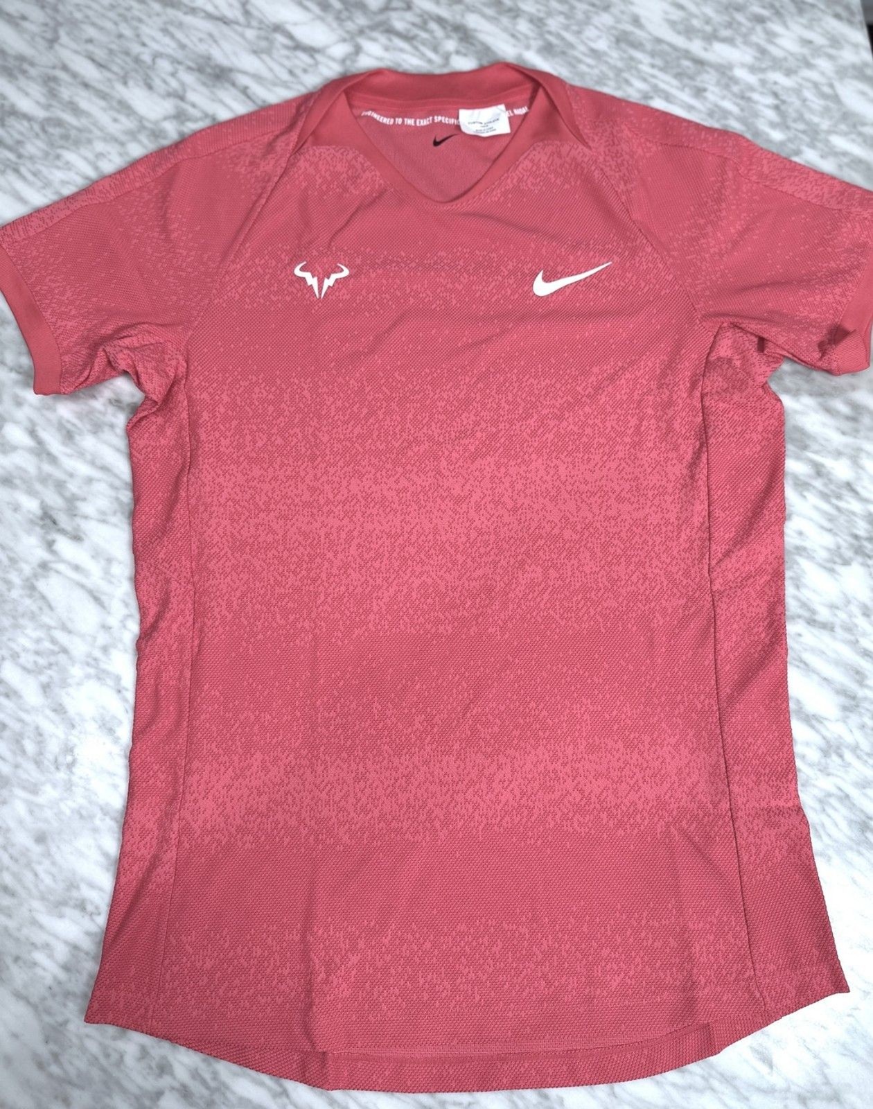 Nike Rafa Nadal Custom Athlete Issued Exclusive Tennis Shirt FD5407-629 Men's gallery