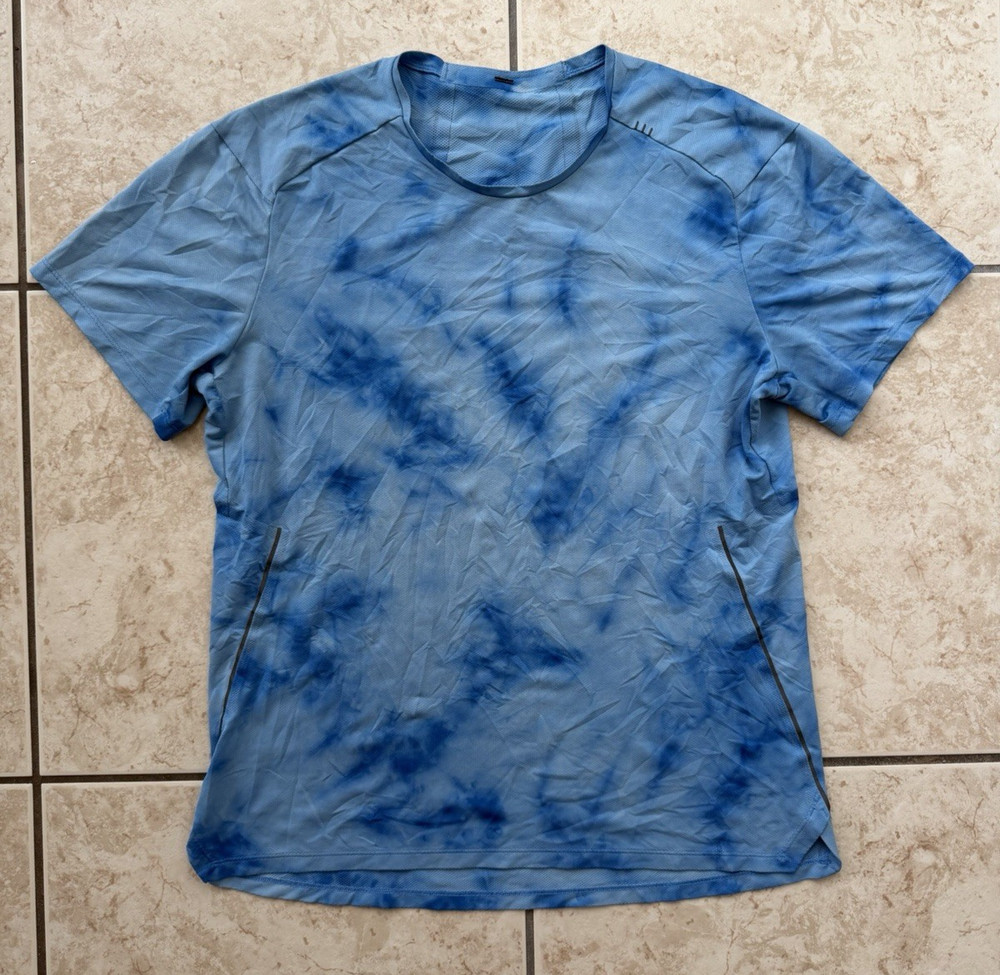 Lululemon Fast & Free Men’s Short Sleeve Tie Dye Medium Running Training T-Shirt