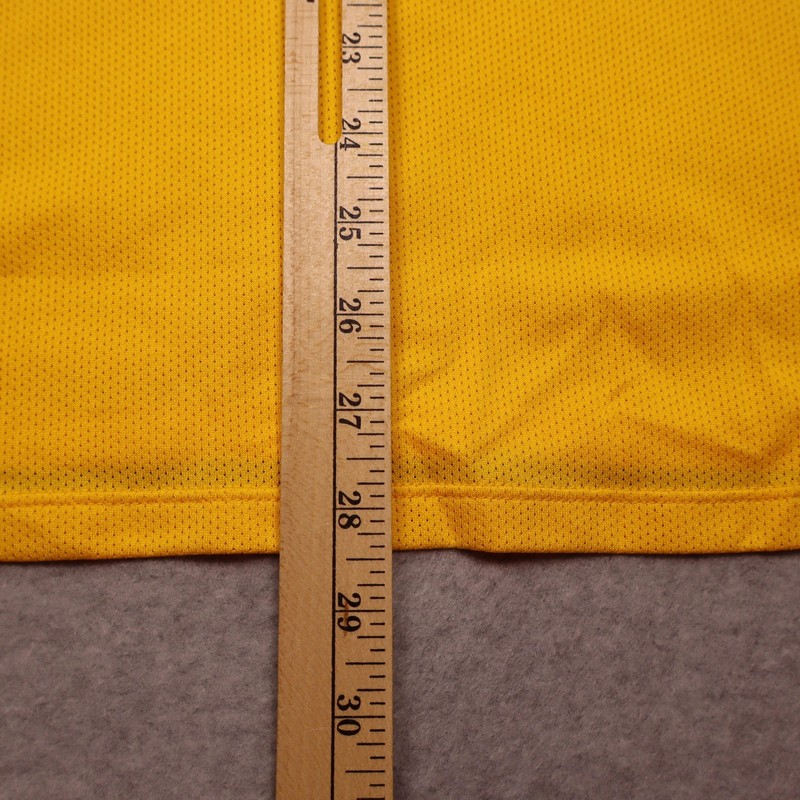 Nike Sphere Dry Shirt Mens Medium Yellow Black Short Sleeve Tennis Court gallery