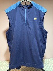 Masters Tech Quarter-Zip Sleeveless Pullover – Two-Toned Blue – XXL