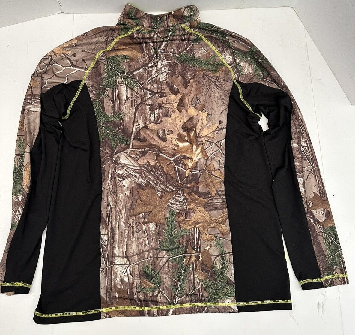 Real Tree Mens 1/4 Zip Pullover Scent Factor Camo Size Medium gallery