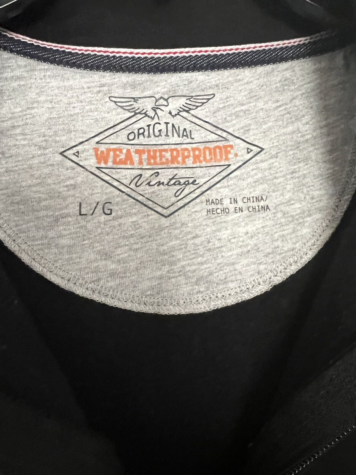 Black Weather Proof 1/4 Zip Fleece Large gallery