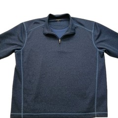 Pebble Beach Golf Quarter 1/4 Zip Pullover Sweater Men’s LG Blue