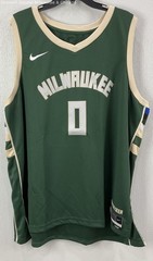Damian Lillard #0 Milwaukee Bucks Green Icon Swingman Jersey 3XL (60) NWT