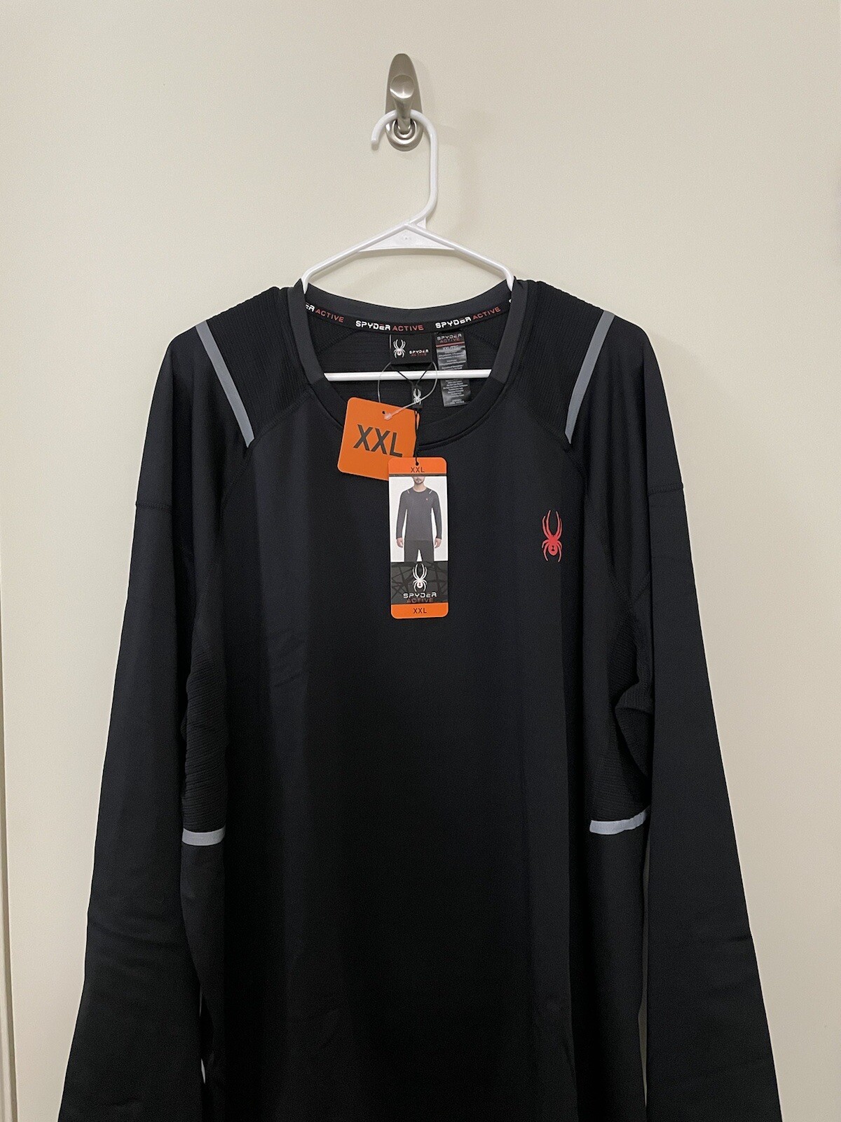 Spyder Active Men’s Long Sleeve Shirt Moisture Wicking Brushed lining NEW - XXL gallery