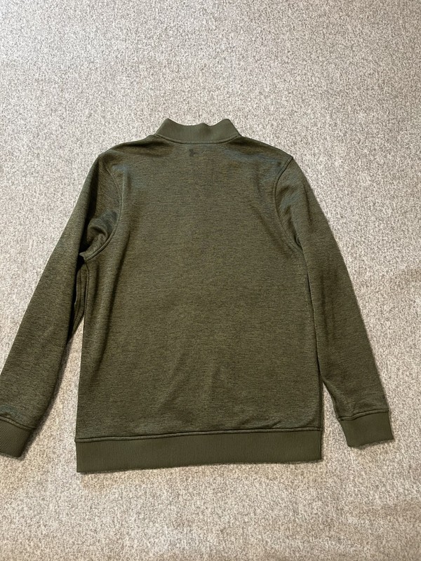 Under Armour Storm 1/4 Zip Sweater Fleece Green Men Medium Cold Gear Golf gallery