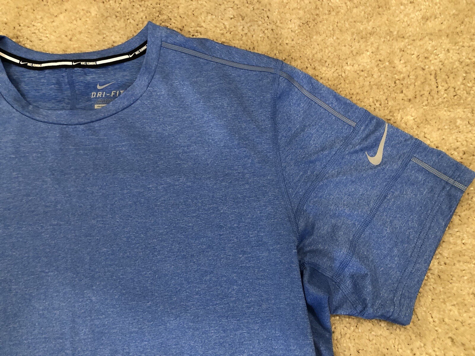 Nike Running Shirt (Dri-Fit) - Men’s Lage (L) - Blue gallery