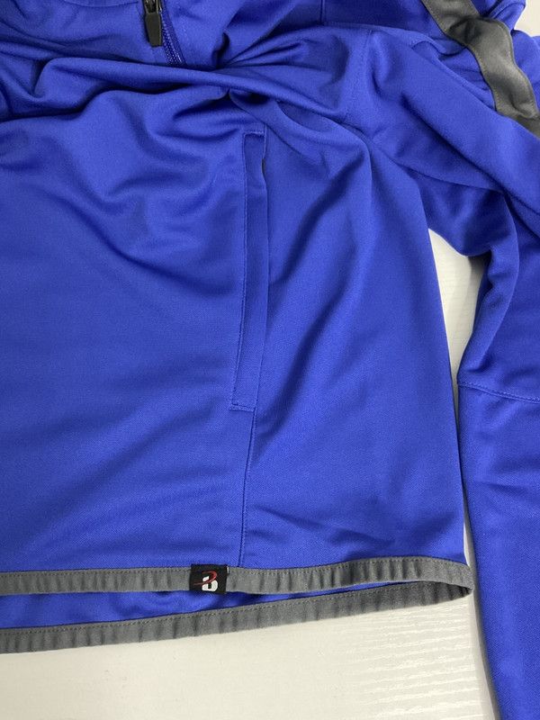 Badger Men's Long Sleeve Performance Athletic Blitz Outer Core Cool Jacket Sz L gallery