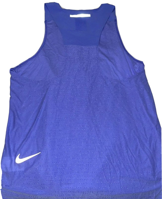 Nike Men’s Tech Pack Racer Back Running Tank Top Blue Size Large | CJ5738-500 gallery