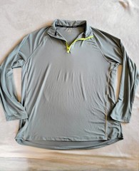 Russell Athletic Men’s 1/4 Zip Pullover Shirt Gray Dri-Power 360 Performance L