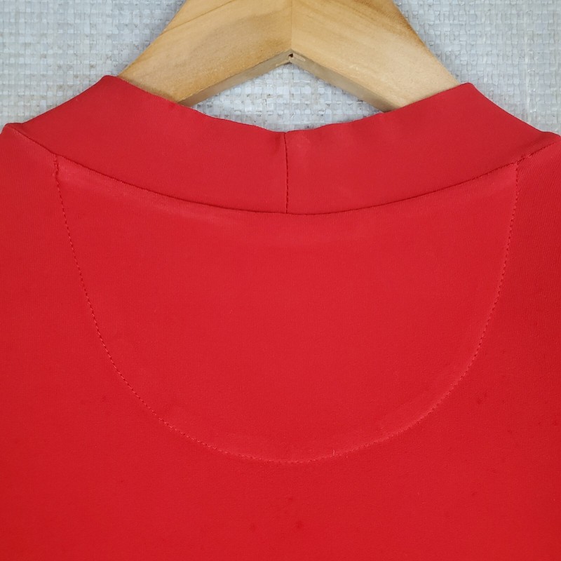 VTG NIKE GOLF Size Large Mens 1/2 Sleeve Tiger Sunday Red Mock Neck Polo Shirt gallery