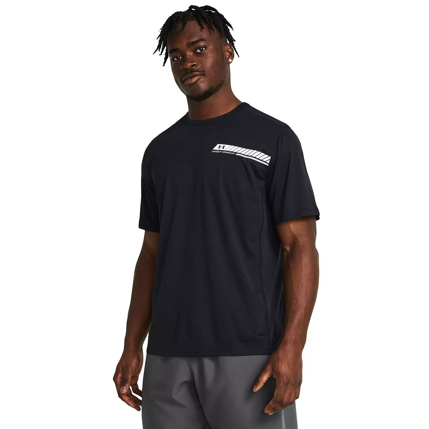 Men's Under Armour CoolSwitch Vented Short Sleeve Graphic Tee-Black XL gallery