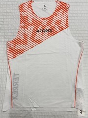 Adidas Terrex Pro Track Pro Tank Top NWT Shirt Men’s size M SLIM White /Orange