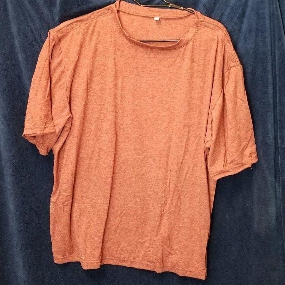 Men's Tear-Away Shirt XL Rust Brown Heather Breakaway Athletic Top