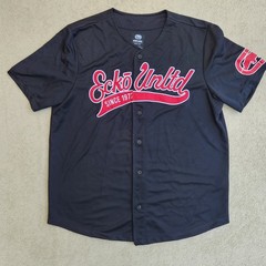 Ecko Unltd Jersey Mens 2XL Black Red Short Sleeve Baseball Y2K Streetwear