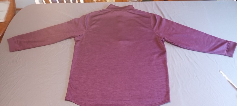Under Armour ColdGear Mens 1/4 Zip Pullover 3XL Maroon Heather Fleece Lined gallery