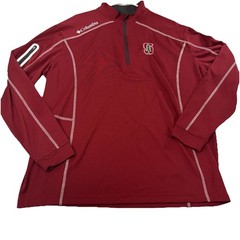 Columbia Golf Stanford Cardinal Omni-Wick Shotgun 1/4 Zip Pullover XL