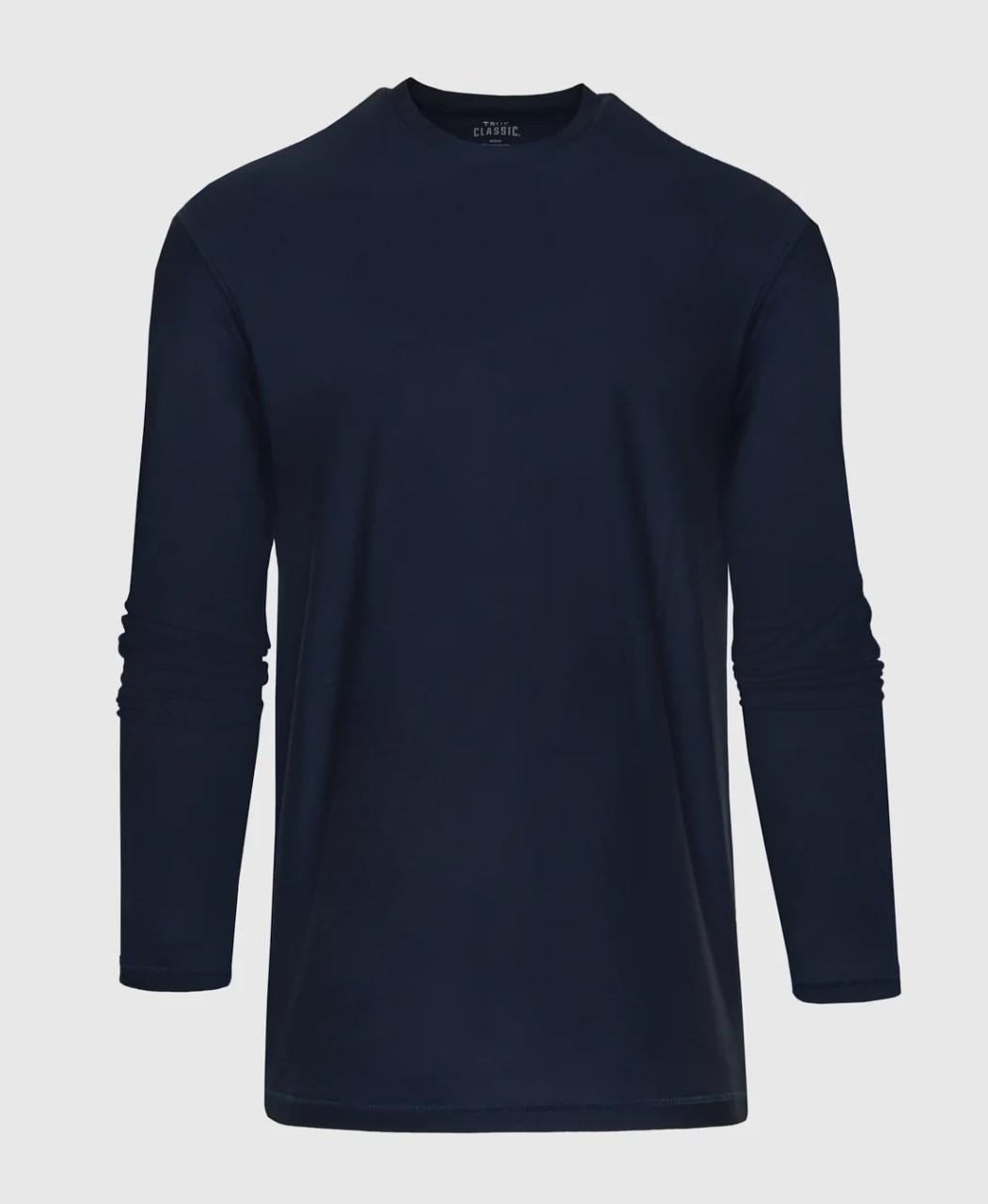 3x True Classic Active Long Sleeve Crew Lot Of 3 White/Charc Hthr Gray/Navy Sz L gallery