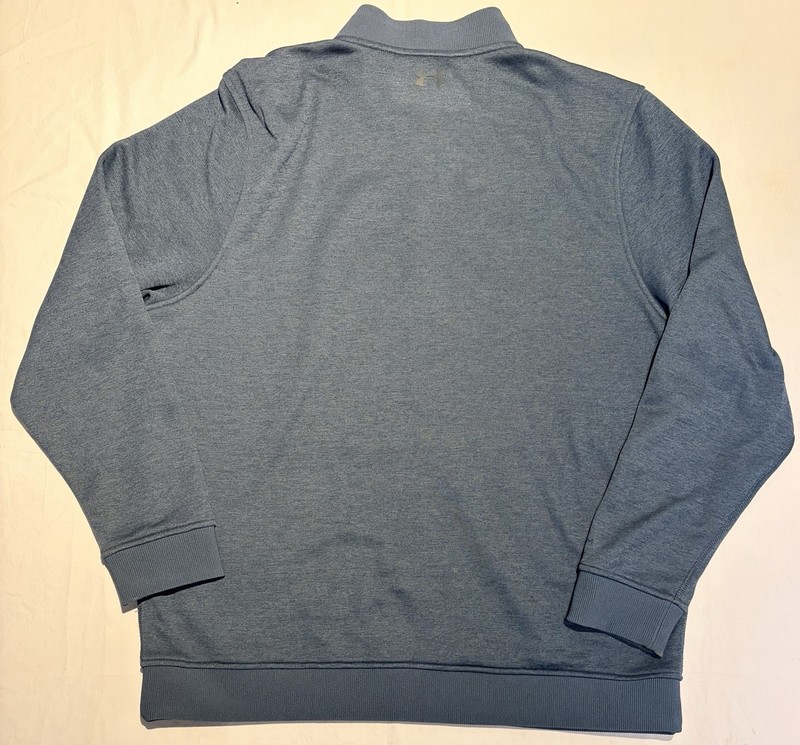 Under Armour Men's ColdGear Storm SweaterFleece 1/4 Zip Pullover in Blue XL gallery